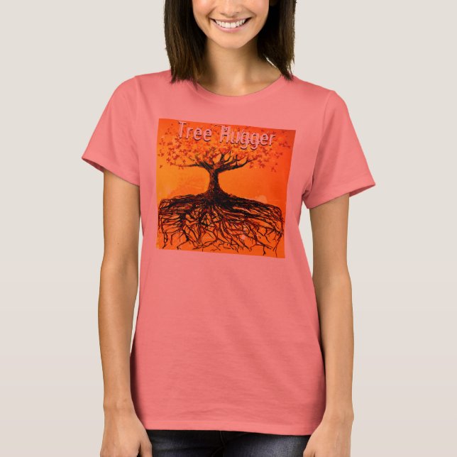 Camiseta Orgânica Tree Hugger (Frente)
