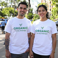 Orgânico é minha terapia eco-T-Shirt