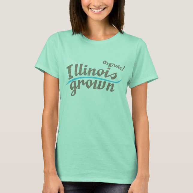Camiseta Orgânico! Illinois - Grown (Frente)