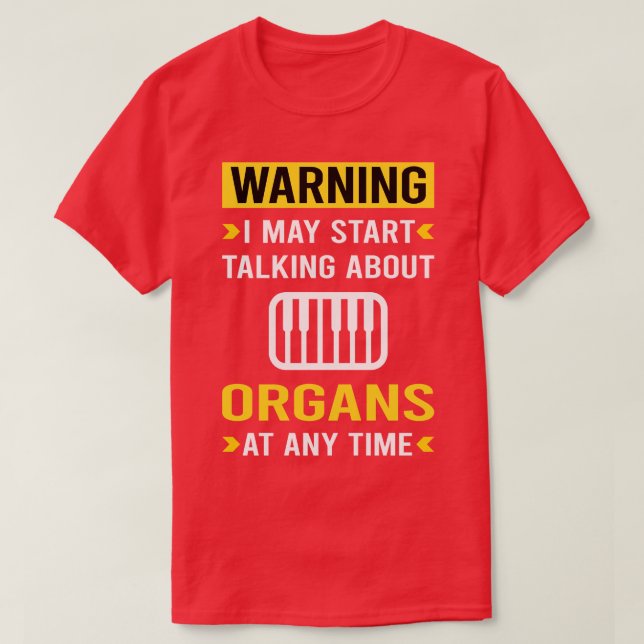Camiseta Organista de Alerta (Frente do Design)