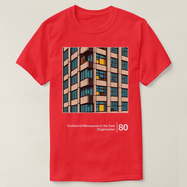 Camiseta Organização OMD Ilustração Original Trabalho de ar (Frente do Design)