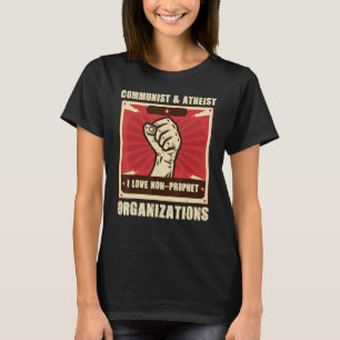 Camiseta Organizações Comunistas Ateus Eu Amo Não Profetas