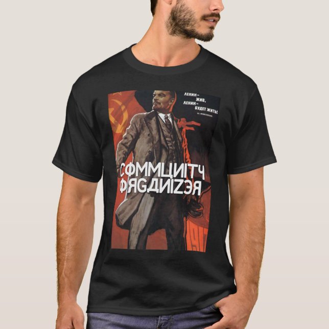 Camiseta Organizador da comunidade - Lenin em Rússia (Frente)