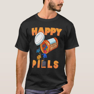 Camiseta Organizador Diário de Comprimidos Happy Pills Com