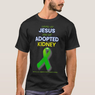 Camiseta Órgão de presente de transplante renal Salvo por J