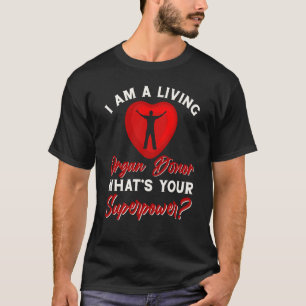 Camiseta Orgão Doador de Órgãos Cirurgia de transplante de