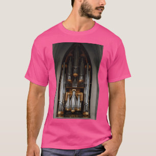 Camiseta Orgão Instrumento Música Igreja Islândia