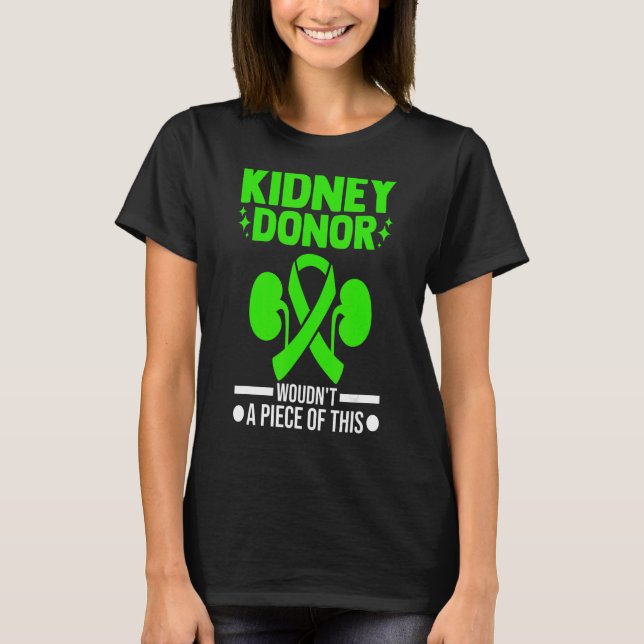Camiseta Orgão Transplantar dadores de rins (Frente)
