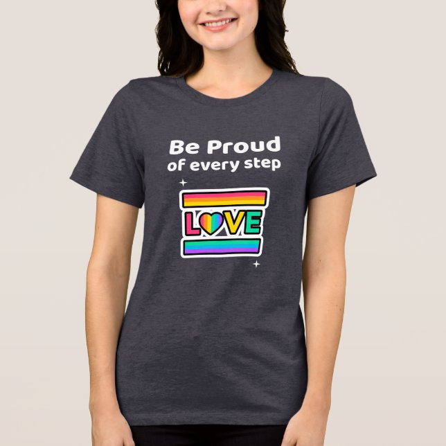 Camiseta - Orgulhe-se de Cada Passo (Frente)