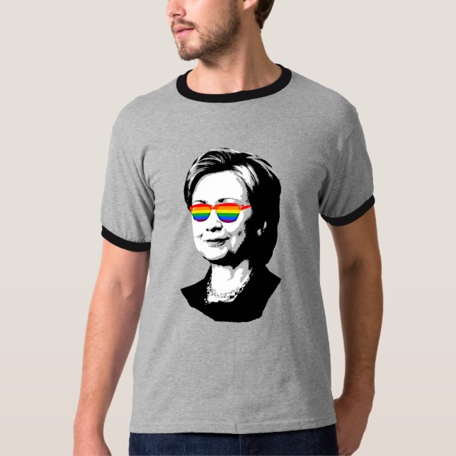 Camiseta Orgulho 2016 de Hillary Clinton - LGBT - (Frente)