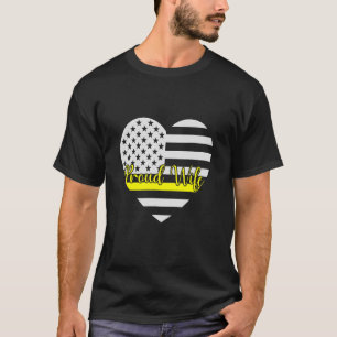 Camiseta Orgulho 911 Esposa do Expedidor Bandeira Americana