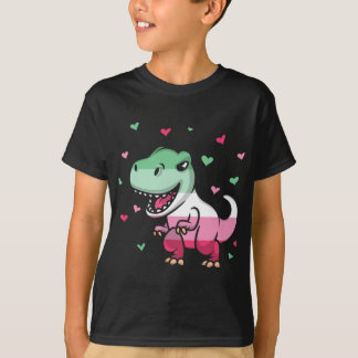 Camiseta Orgulho Abrosexual Sinalizador Funny Dinosaur Abro