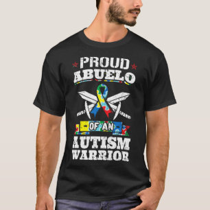 Camiseta Orgulho Abuelo De Uma Fita De Consciência Do Guerr