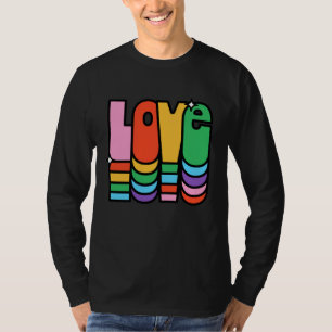 Camiseta Orgulho- adoro a cor do arco-íris. amor é amor.
