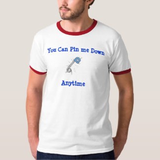 Camiseta Orgulho adulto do jogo da idade, Pin mim para