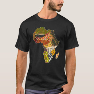 Camiseta Orgulho Africano Padrão Étnico Tradicional África 