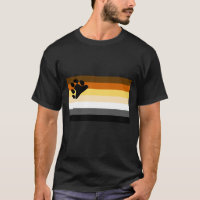 Orgulho alegre da bandeira LGBT do urso