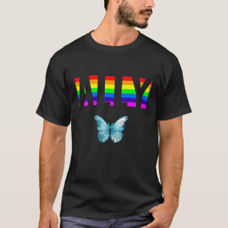 Camiseta Orgulho Aliado Igualdade LGBTQ Arco-íris Lésbica G