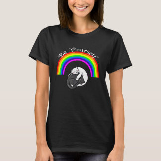 Camiseta Orgulho Aliado Igualdade LGBTQ Arco-íris Lésbica G