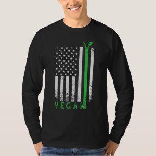 Camiseta Orgulho Americano Bandeira Direitos Animais Veg