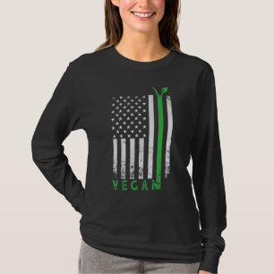Camiseta Orgulho Americano Bandeira Direitos Animais Veg