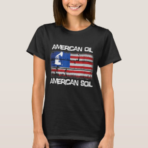 Camiseta Orgulho Americano de Bandeiras do Solo Americano