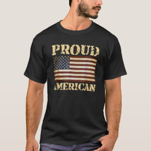 Camiseta Orgulho Americano de Presente EUA Bandeira Pride A