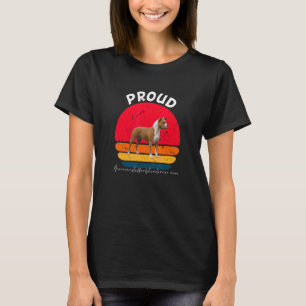Camiseta Orgulho Americano de Staffordshire Terrier Dog Mãe