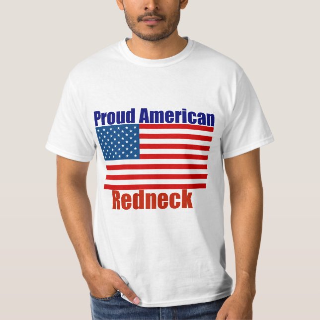 Camiseta Orgulho Americano do Redneck 4 de julho (Frente)