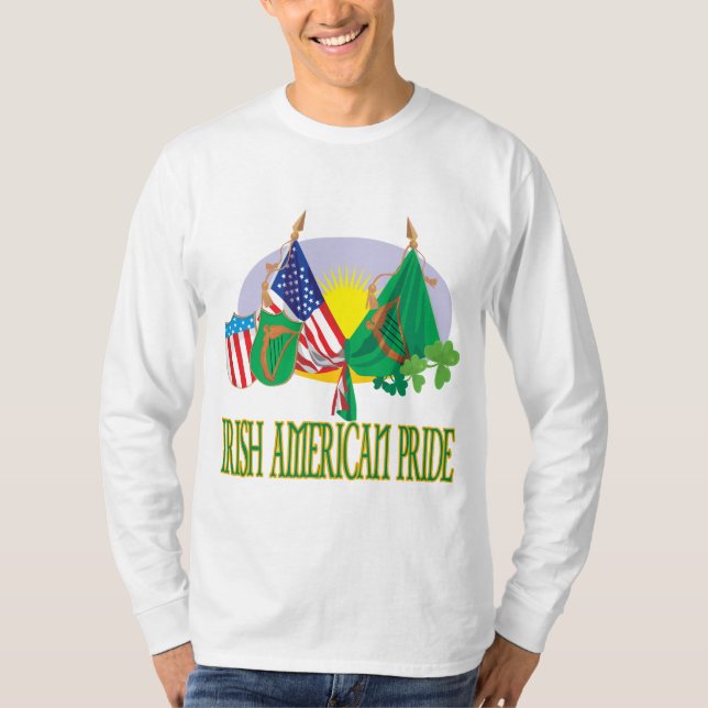 Camiseta Orgulho americano irlandês (Frente)