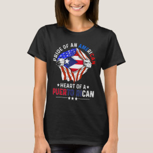 Camiseta Orgulho Americano Porto-Riquenho América Cuba Port