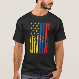 Camiseta Orgulho Americano Usa Bandeira Raízes do Equador