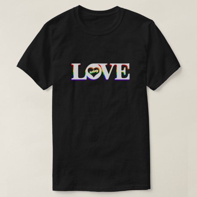 Camiseta Orgulho Amor Vence (Frente do Design)