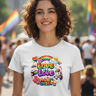 Camiseta Orgulho Arco-Íris do Amor é Amor