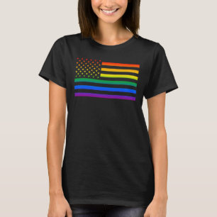Camiseta Orgulho Arco-íris Gaytriótico dos EUA
