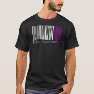 Camiseta Orgulho Asexual de Código de Barras de São Francis