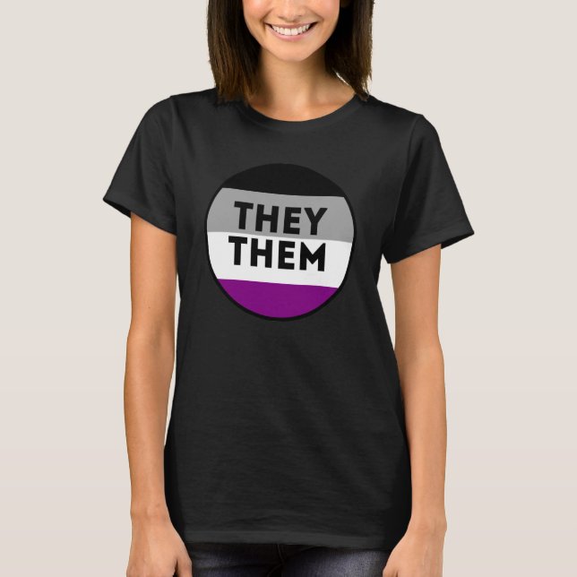 Camiseta Orgulho Assexual They/Them (Frente)