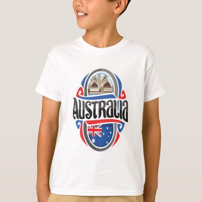 Camiseta Orgulho australiano australiano (Frente)