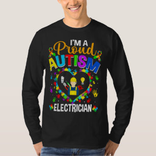 Camiseta Orgulho Autismo Elétrico Consciência Ama Autismo M