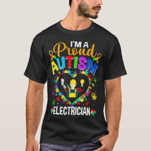 Camiseta Orgulho Autismo Elétrico Consciência Ama Autismo M