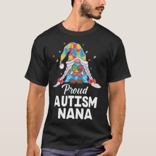Camiseta Orgulho Autismo Nana Quebra-cabeça Piece Gnomos bo