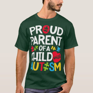 Camiseta Orgulho Autismo-Pai para Homens Meninas Crianças