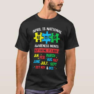 Camiseta Orgulho Autista Conscientização do Autismo Suporte
