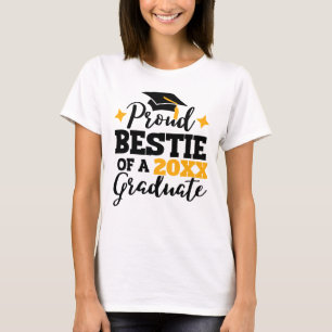 Camiseta Orgulho Bestie de uma mota de ouro negro de 2022