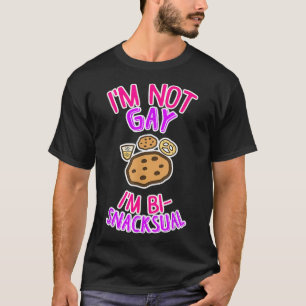 Camiseta Orgulho Bi Engraçado Bissexual LGBTQ BiSnacksual 