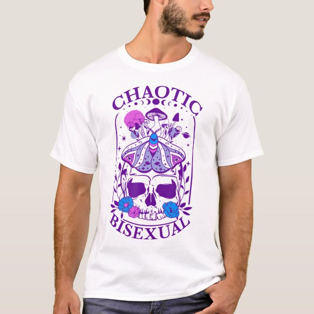 Camiseta Orgulho Bissexual Bi Bissexual Chaótico (Frente)