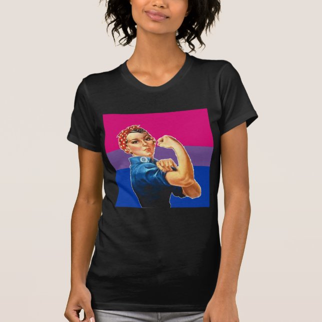 Camiseta Orgulho bissexual da mulher (Frente)