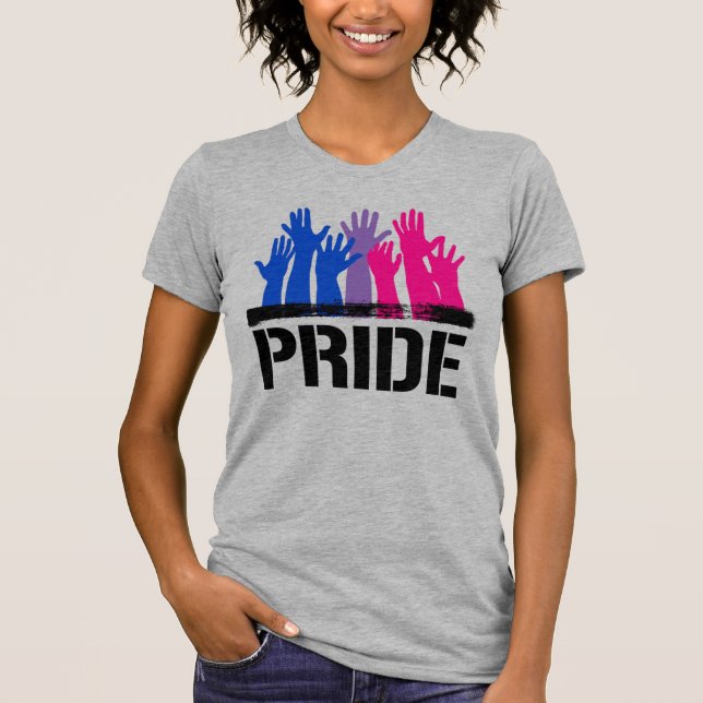 Camiseta Orgulho Bissexual Juntos (Frente)