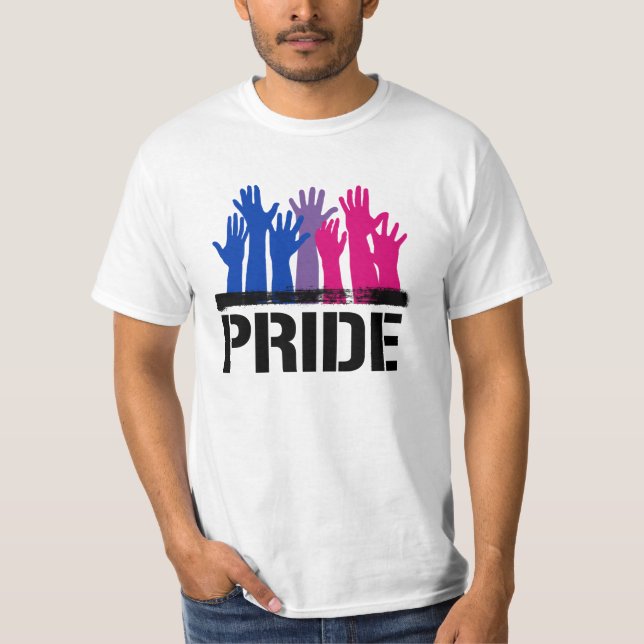 Camiseta Orgulho Bissexual Juntos (Frente)