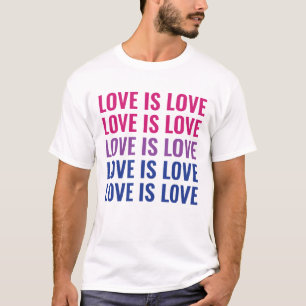 Camiseta Orgulho Bissexual LGBTQ Texto Repetitivo Personali
